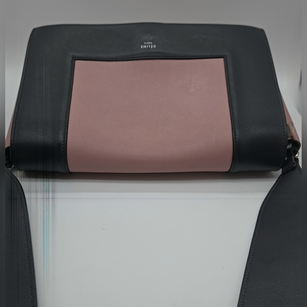Celine Pink and Gray MEDIUM FRAME Leather Shoulder Bag - Picture 6 of 16